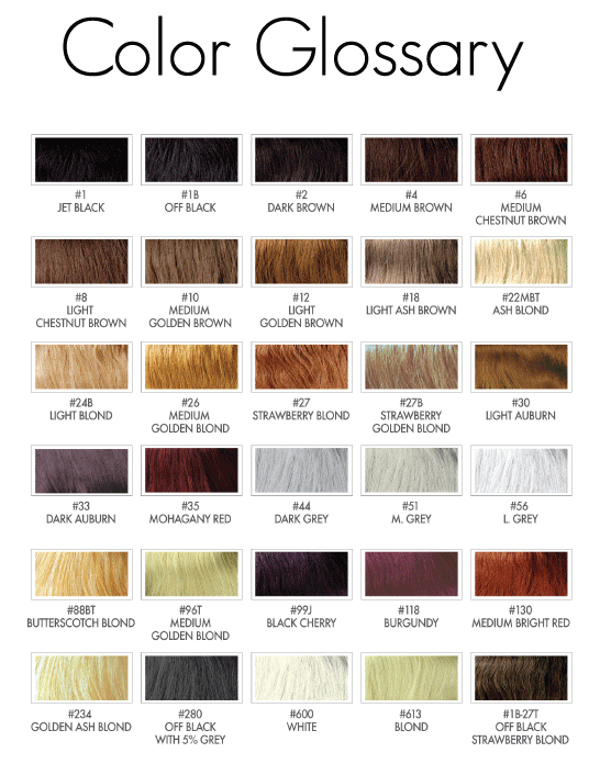 Medium Golden Brown Hair Color Chart